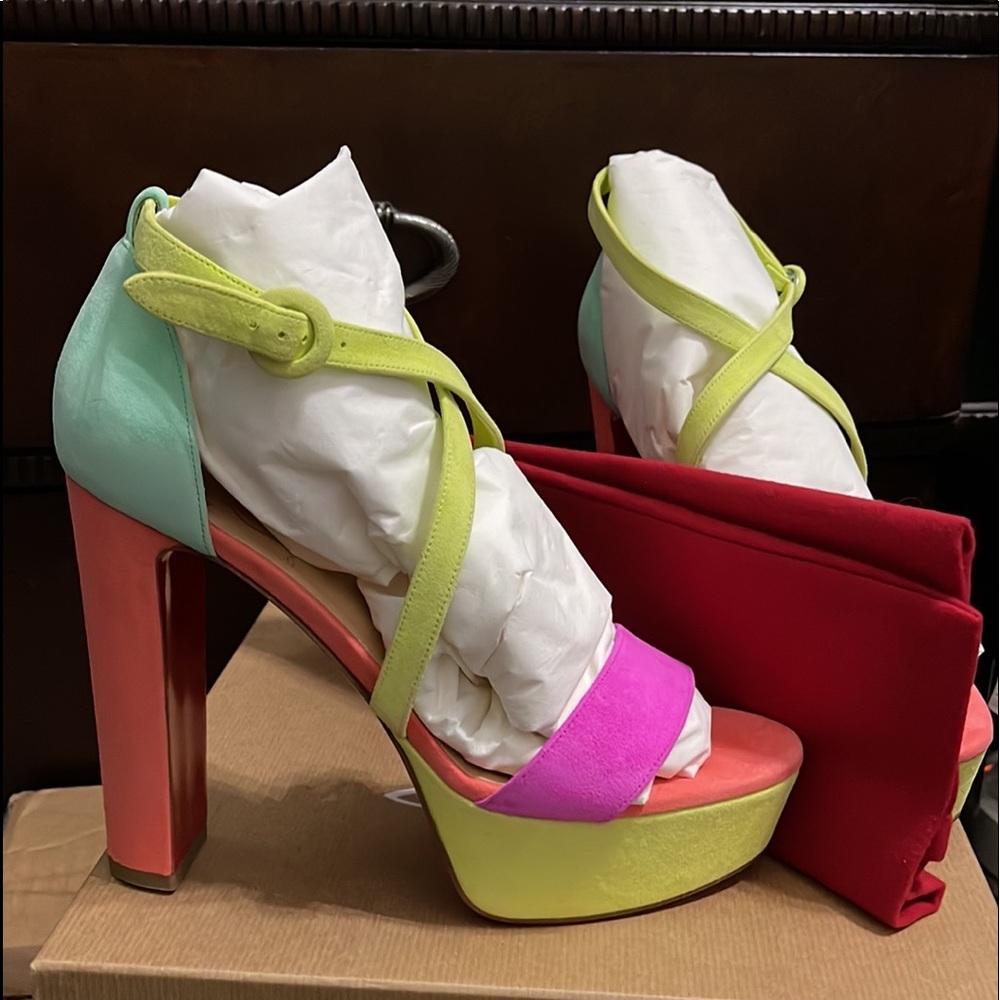 Christian Louboutin Loubi Bee Sandals Multi Suede